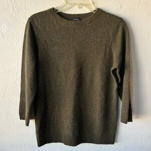 Talbots Pure Cashmere Olive Green Sweater M